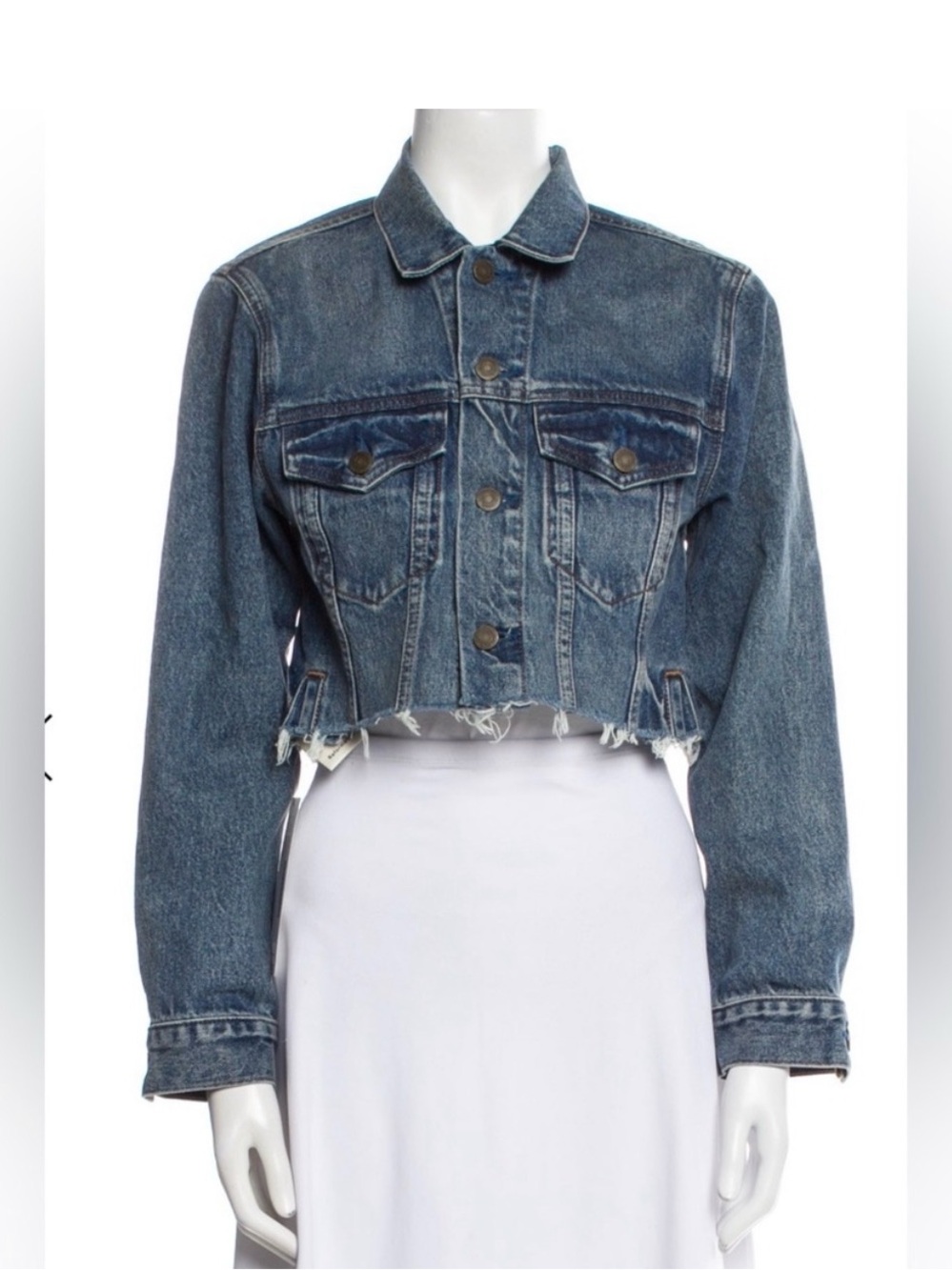 Reformation Jodi Cropped Jean Jacket